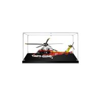 Vitrina de acrílico para el Set LE-GO Technic 42145 Airbus H175 Rescue Helicopter - Compatible con el Modelo LE-GO 42145 (Modelo no Incluido) (3mm Black)