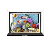 Vitrina de acrílico para Lego 10366 Acuario Tropical - Caja de Almacenamiento Transparente a Prueba de Polvo para Ladrillos Le-go, Expositor para coleccionables, no Incluye el Modelo. (Transparente)