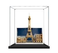 Vitrina de acrílico para modelo 21064 París - City of Love, compatible con Lego, caja de almacenamiento transparente a prueba de polvo (modelo no incluido) (transparente 2MM)