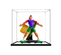 Vitrina de acrílico para modelo 43016 de fútbol Legend, compatible con Lego, caja de almacenamiento transparente a prueba de polvo (modelo no incluido) (espejo 2MM)
