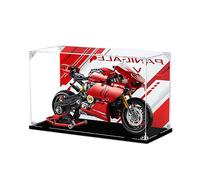 Vitrina de acrílico para modelo de moto Lego 42107 Technic V4 R - Caja de almacenamiento a prueba de polvo anti-UV - Ideal para coleccionistas, regalo (fondo C)