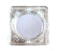 Vitrina de acrílico para monedas de 40 mm, soporte de medalla conmemorativa transparente para desafío, caja de almacenamiento protectora redonda de recuerdo