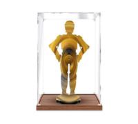 Vitrina de acrílico para set LEGO St*ar Wa*rs 75398 C-3PO - Caja transparente antipolvo, regalo creativo y escaparate dedicado para coleccionistas (3mm)