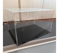Vitrina De Acrílico Transparente, Caja Organizadora A Prueba De Polvo, Caja Expositora Acrílica para Modelos De Coches Y Coleccionables, Estuche De Almacenamiento Transparente(H35cm,LxW 50x25cm)
