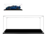Vitrina de Acrílico Transparente para，Caja de Pantalla con Base Negra, Montar Vitrina a Prueba de Polvo, para Figuras de colección Juguetes Modelos Coches (40x25x15cm)