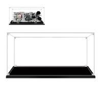 Vitrina de Acrílico Transparente para，Caja de Pantalla con Base Negra, Montar Vitrina a Prueba de Polvo, para Figuras de colección Juguetes Modelos Coches (25x20x15cm)