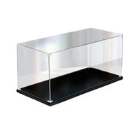 Vitrina de acrílico transparente, Vitrina Acrilica for Figuras Muñecos Transparente 10x10x(10-15) CM Base 10MM(10x10x15CM)
