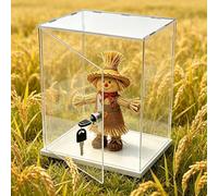 Vitrina de Acrílico Vitrina Acrílica con Cerradura de 10 25 30 35 40 50 Cm, Organizador Transparente Prueba Polvo, Armario Guardar Miniaturas Maquetas De Colección(25x45xH45cm/10x18x18in)