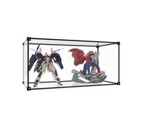 Vitrina de acrílico, Vitrina apilada Transparente, Vitrina de coleccionista a Prueba de Polvo, Puerta autoensamblada, Modelo de muñeca de Juguete, colección de muñecas de automóviles (55x30x35cm)