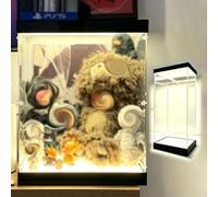 Vitrina de Acrílico Vitrina de Acrílico Transparente con Luz LED, Vitrina Almacenamiento Múltiples Miniaturas Cascos Béisbol, Caja Almacenamiento Rectangular Grande Montaje(20x35xH35cm/8x14x14in)
