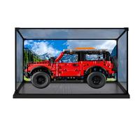 Vitrina de aleación acrílica para Le-Go 42213 Mustang SUV Building Set, vitrina transparente a prueba de polvo, tamaño: 30 x 15 x 15 cm (solo caja) (fondo)