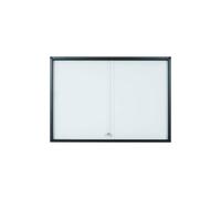 Vitrina de anuncios bi-office 18 a4 magnetica para interior slim antracita 1351x39x946 mm - VT390209797-999