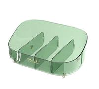 Vitrina de cosméticos | Soporte de Maquillaje para baño, a Prueba de Polvo, Caja de Almacenamiento Multifuncional para cosméticos, Organizador de cosméticos de Mesa, Green, Refer to