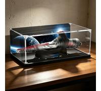 Vitrina de exhibición de acrílico HD para LEGO 75367 Crucero de ataque de la República - Caja de exhibición transparente, estuche de almacenamiento, protector antipolvo (Modelo no incluido) (fondo)