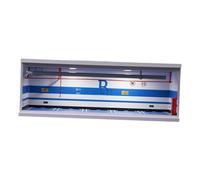 Vitrina de exhibición de modelo de vehículo 1/64 para coleccionistas de modelos, color azul