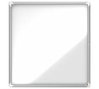 Nobo Vitrina Magnética para Exteriores con Cerradura para 12 Hojas A4, Premium Plus, Blanco, 1902581