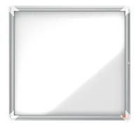 Vitrina De Exteriores Nobo Para 6 Hojas A4 Con Superficie Blanca Magnética Blanco