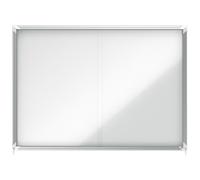 Vitrina de interior Nobo para 18 hojas A4 con superficie magnética y puerta deslizante - 1902571