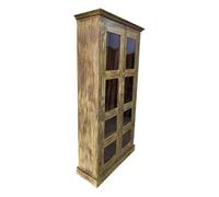 Vitrina de madera artesanal 100-110x40-45x170-180h cm