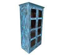 Vitrina de madera artesanal 100-110x40-45x170-180h cm