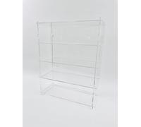 Vitrina de metacrilato, Expositor de metacrilato para Coches a Escala, Colecciones, Vitrina expositora de acrílico Transparente, con estantes y Puerta Antipolvo, Medidas 43x34x13 cm