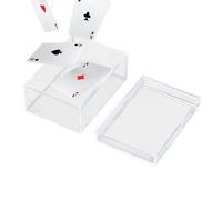 Vitrina de Naipes, Cajas de Almacenamiento de Naipes | Caja de almacenamiento rectangular transparente - Vitrina de baraja, cajas para porta cartas de juego para cartas coleccionables, cartas de juego