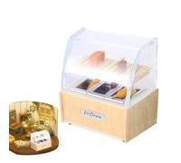 Vitrina de panadería en miniatura para casa de muñecas del - Vitrina para Oden en 1:12, muebles en miniatura | para- Armario de pan Oden en 1:12 | Objetos de escena fo