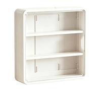 Vitrina de Pared Organizador de Pared Transparente de 3 Niveles Antipolvo | Expositor para Figuras de Acción para Estantería Librería Oficina Salón Cocina Baño Garaje Sótano