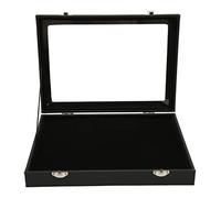 Vitrina de Pines a Prueba de Polvo, Caja de Colección de Insignias Marco de Caja de Sombra Caja de Almacenamiento de Joyas para la Colección de Pines, Medallas Militares y Joyas
