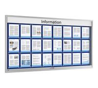 Vitrina de puertas correderas para 24 x DIN A4