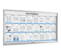 Vitrina de puertas correderas para 24 x DIN A4