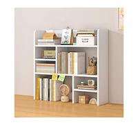 Vitrina Estantería de escritorio madera organizadores for oficina, soporte exhibición estilo libre, organizador for decoración del hogar, estante maquillaje, blanco Estante para libros(L63*D17*H80cm)