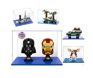 Vitrina Expositor para 2 Piezas Lego Star Wars Casco Land Rover 10317 21361 75353 21044,Caja Exhibición Acrílico Transparente Antipolvo para Coleccion(35x20x25)