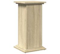 vidaXL Pedestal Expositor con almacenaje Roble Sonoma 31x30x60 cm, Vitrina, Pedestal de exposición, Mesa Auxiliar, Armario de exposición, Pedestal