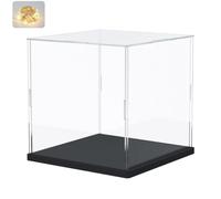 Vitrina Expositora Acrílica 3mm para Colecciones Lego 75643 Negro Cubo 20cm | Caja Metacrilato Transparente para Tony Chopper 75440 AT-AT 75642 72150 Munchlax 72163 76345 76356 Busto 76449 76446 71866