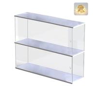 Vitrina Expositora Acrílico para Funko Pop Colecciones Figura Acción 11.5cm | Caja Metacrilato Transparente Estante Expositor para Lego Minifigura Popmart para One Piece con Puerta Blanco 39.5x9.6x27.5cm