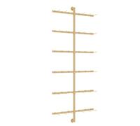Vitrina Expositora Biancheria Intima de Pared, Perchero pie Calcetín uso Comercial, Percheros Varios Niveles, Ideal para Boutiques, Tiendas o Armarios(Yellow,60x175CM/24 x 69in)