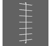 Vitrina Expositora Biancheria Intima de Pared, Perchero pie Calcetín uso Comercial, Percheros Varios Niveles, Ideal para Boutiques, Tiendas o Armarios(White,80x150CM/31 x 59in)