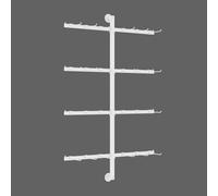 Vitrina Expositora Biancheria Intima de Pared, Perchero pie Calcetín uso Comercial, Percheros Varios Niveles, Ideal para Boutiques, Tiendas o Armarios(White,40x120CM/16 x 47in)