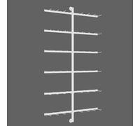 Vitrina Expositora Biancheria Intima de Pared, Perchero pie Calcetín uso Comercial, Percheros Varios Niveles, Ideal para Boutiques, Tiendas o Armarios(White,80x100CM/31 x 39in)