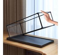 Vitrina Expositora Caja Transparente Rectangular Marco Aleación para Modelos de Automóviles, Vitrina de Acrílico Apilable Base Engrosada, Vitrinas Colección Personalizables(60x40xH40cm/24x16x16in)