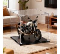 Vitrina Expositora Cajas de Acrílico Transparente de 15, 20, 25, 30, 35, 40, 45 y 50 cm, Vitrinas Manualidades Gran Capacidad Almacenamiento, Cajas Personalizables(40x30xH35cm/16x12x14in)