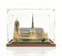 Vitrina expositora compatible con LEGO 21061 Notre-Dame de Paris - Tecca antipolvo para el modelo coleccionable del Titanic (solo vitra) (3 mm)