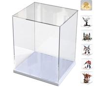 Vitrina Expositora para Colecciones Lego Proyecto Salvación 11389 10302 Optimus Prime 71834 71846 Meca 76453 43244 42652 10350, Caja Metacrilato Transparente 3mm y Luz Led, Interior Blanco 30x30x40cm