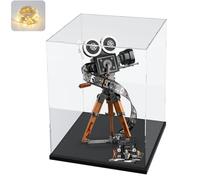 Vitrina Expositora para Colecciones para Lego Cámara Disney 43230 para Pop Mart Labubu Monsters Fall In Wild para Molly 400%, Expositor Cajas de Metacrilato Transparente Acrílica, Negro 25x25x40cm