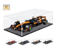 Vitrina Expositora para Colecciones para Lego Coche McLaren MCL39 F1 42228 42207 Ferrari SF-24 F1 42206 42171 42141 F1 1/8 Expositor Cajas Grande Transparente Acrílica 3MM, Interior Negro 70x30x20cm