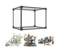 Vitrina Expositora para Lego 41430 80036 80049,50x30x40.5cm Acrílico Transparente Grande Caja de Exhibición para Colecciones Coches Modelo Figuras