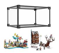 Vitrina Expositora para Lego 76407 41737,45x40x30cm Acrílico Transparente Grande Caja de Exhibición para Colecciones Coches Modelo Figuras