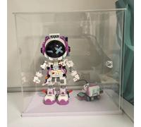 Vitrina Expositora Rectángulo Caja Transparente para Objetos Coleccionables, Caja de Acrílico Transparente con Puerta(35x40x40cm(14x16x16in))