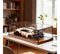 Vitrina Expositora Vitrina Alargada de Acrílico para Hobby, Caja de Almacenamiento de Plástico Para Coches de Juguete Tipo Varita Mágica, Caja Protectora Antipolvo con Marco(50x40x40cm(20"x16"x16"))